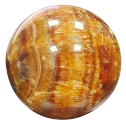 Sphère en Calcite Miel Grand modèle - Minéraux | Dans les yeux de Gaïa