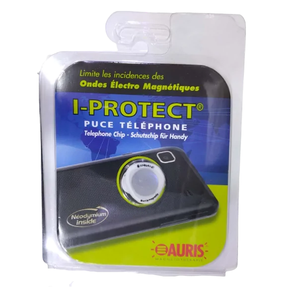 Puce pour Téléphone " I-Protect " de couleur Blanche  - Bien-être | Dans les Yeux de Gaïa