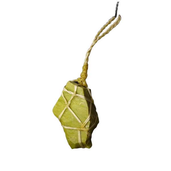 Pendentif en Opale Verte brute - 1 | Dans les Yeux de Gaïa