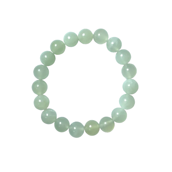 Bracelet en Jadéite 10mm | Dans les Yeux de Gaïa