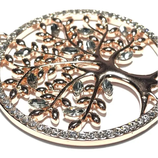 Collier Arbre de Vie en métal cuivré grand modèle | Bijoux métal