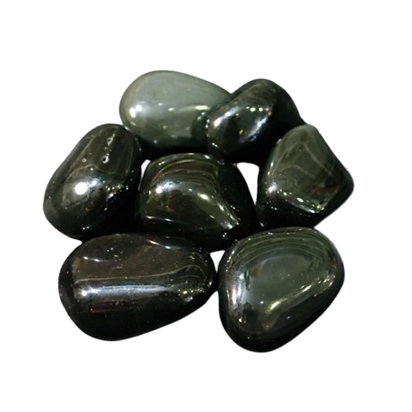 Pierre roulée Obsidienne oeil céleste | Dans les Yeux de GaÏa