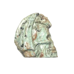 Pendentif Crane et dragon en Amazonite du Pérou | Dans les Yeux de Gaïa