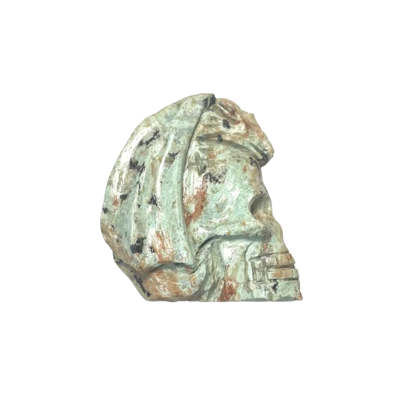 Pendentif Crane et dragon en Amazonite du Pérou | Dans les Yeux de Gaïa
