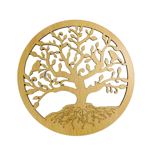 Disque Arbre de Vie en bois - Bien-être - Géométrie sacrée | Dans les Yeux de Gaïa