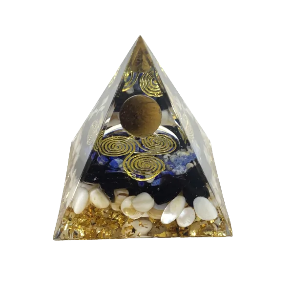 Orgonite Oeil de Tigre et Lapis-Lazuli 1 - Zénitude & apaisement |Dans les Yeux de Gaïa