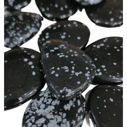 Galet Obsidienne Neige