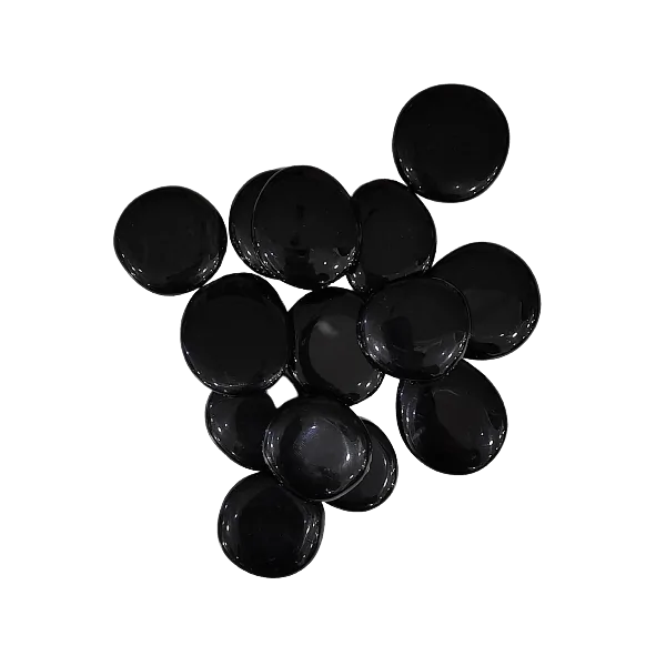 Galet obsidienne noire 1 | Dans les yeux de Gaïa