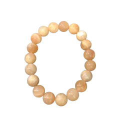 Bracelet en Pierre de Lune multicolore 10 mm - Lithothérapie et minéraux |Dans les Yeux de Gaïa