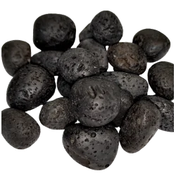 Plusieurs pierres roulées en pierre de lave 1 - Lithothérapie | Dans les Yeux de Gaia
