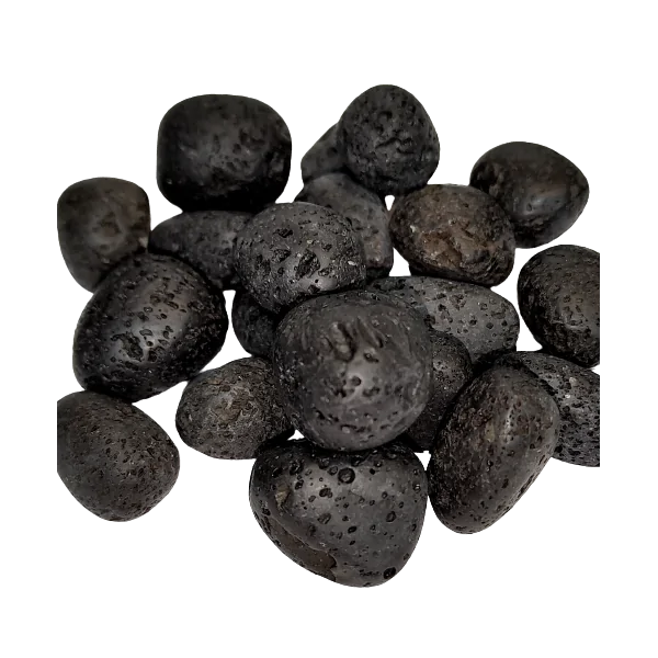 Plusieurs pierres roulées en pierre de lave 1 - Lithothérapie | Dans les Yeux de Gaia