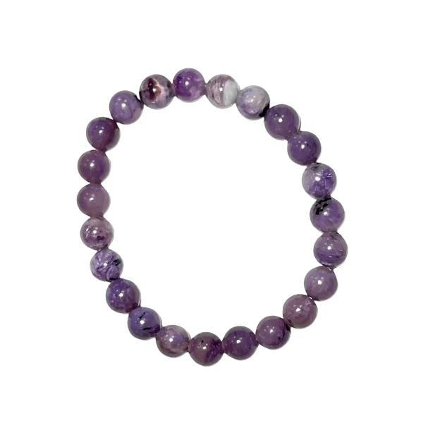Bracelet en Charoïte 8mm - Bracelet minéraux |Dans les Yeux de Gaïa