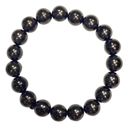 Bracelet en Shungite 10mm - 19 perles | Dans les Yeux de Gaïa