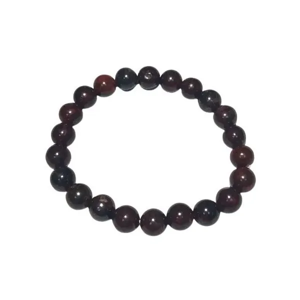 Bracelet en Jaspe Arc-en-Ciel 8mm - Lithothérapie - Bien-être - 1| Dans les Yeux de Gaïa