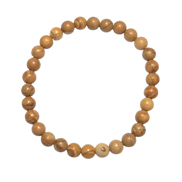 Bracelet en bois fossile 6mm | Dans les yeux de Gaïa