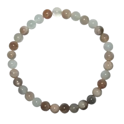 Bracelet en Pierre de Lune multicolore 6 mm| Dans les yeux de Gaïa