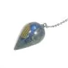 Pendule en Labradorite avec Fleur de vie 3| Dans les Yeux de Gaïa