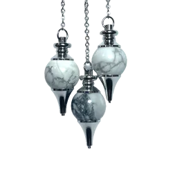 Pendule boule en Howlite