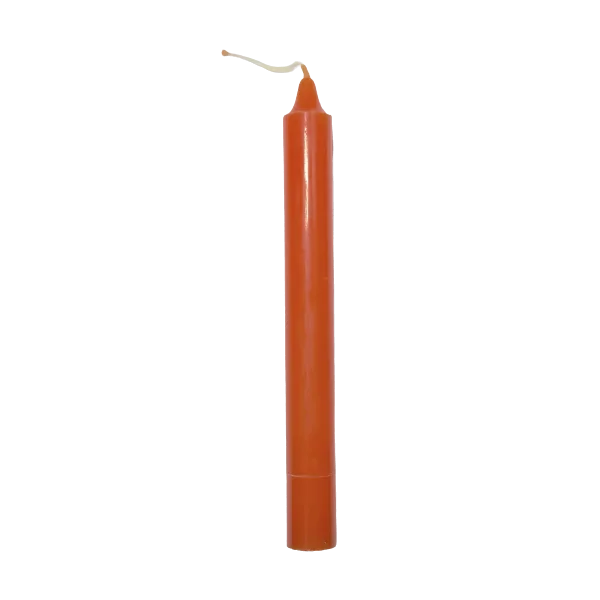 Bougie orange | Dans les yeux de Gaïa