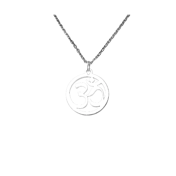 Pendentif Ohm en Argent rhodié | Dans les Yeux de Gaïa