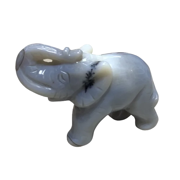 Éléphant en Agate |Dans les Yeux de Gaïa