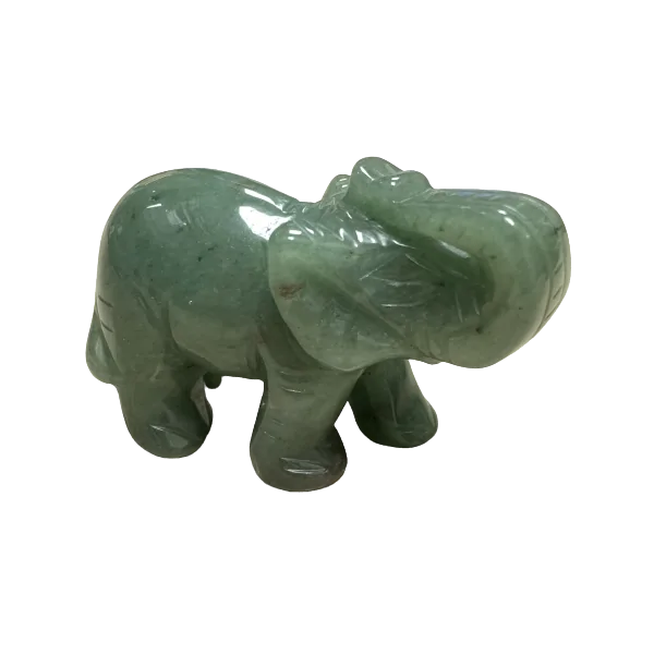 Éléphant en Aventurine |Dans les Yeux de Gaïa