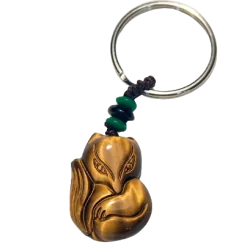 Porte Clé Renard en Oeil de...