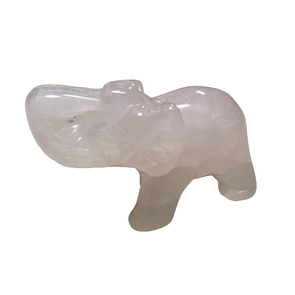 Éléphant en Quartz rose |Dans les Yeux de Gaïa 2
