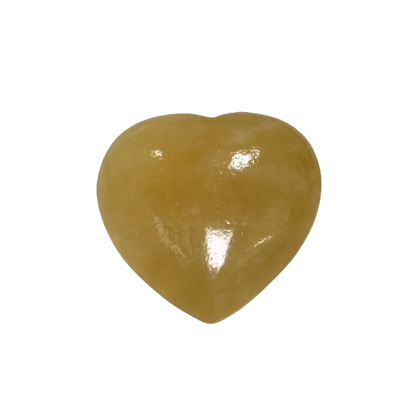 Coeur en Calcite jaune |Dans les Yeux de Gaïa