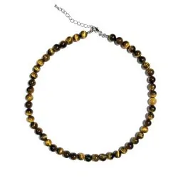 Collier en Œil de tigre 8mm| Dans les Yeux de Gaïa