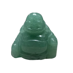 Petit Bouddha rieur en Aventurine  Verte |Dans les Yeux de Gaïa