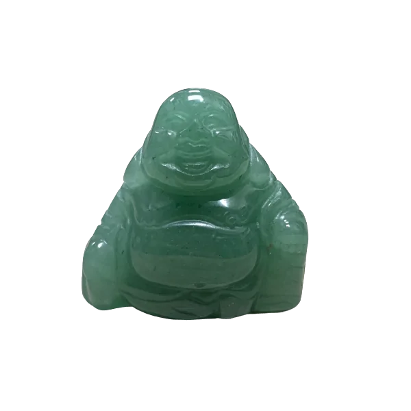 Petit Bouddha rieur en Aventurine  Verte |Dans les Yeux de Gaïa