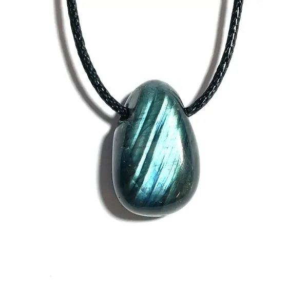 Pendentif cabochon en Labradorite | Dans les Yeux de Gaïa