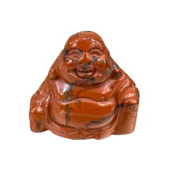 Petit Bouddha rieur en Jaspe rouge - Figurine | Dans les yeux de Gaïa