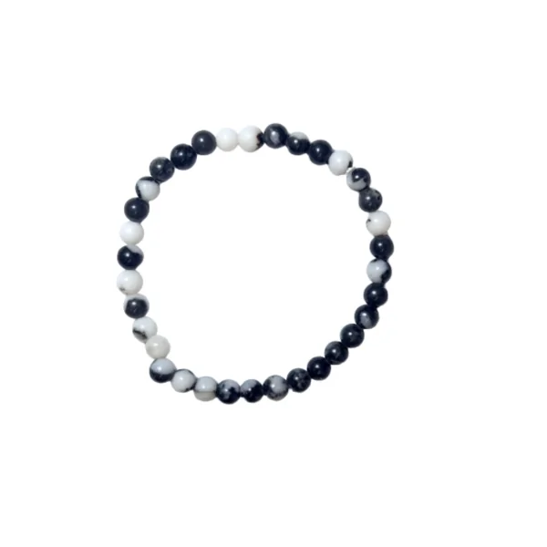 Bracelet en Jaspe Zèbre taille Enfant - Bien-être - 3 -Lithothérapie | Dans les Yeux de Gaïa
