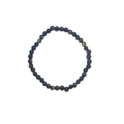 Bracelet en Oeil de Faucon 4mm taille Enfant - Lithothérapie - Bien-être - 1 | Dans les Yeux de Gaïa