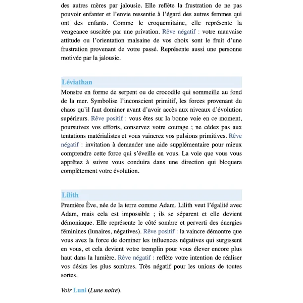 Le dictionnaire des rêves - édition augmentée 1| Dans les Yeux de Gaïa