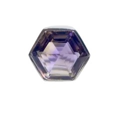 Bague en Amétrine sertie argent 925 - Face 1 - Lithothérapie | Dans les Yeux de Gaïa