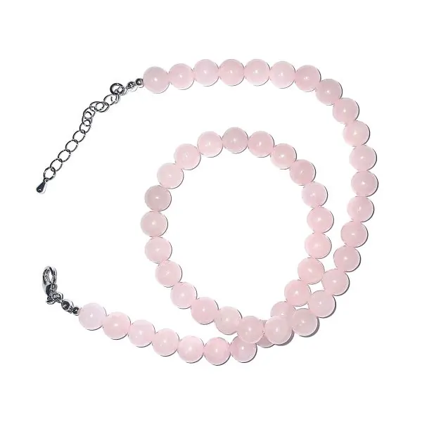 collier en quartz rose | Dans les Yeux  de Gaïa