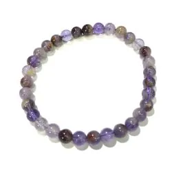 Bracelet Auralite perles rondes 6mm - Minéraux | Dans les yeux de Gaïa