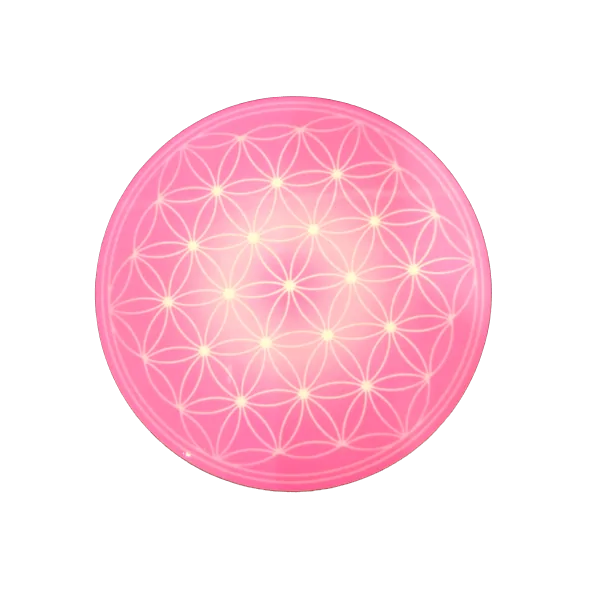 Disque harmonisant Fleur de Vie Rose