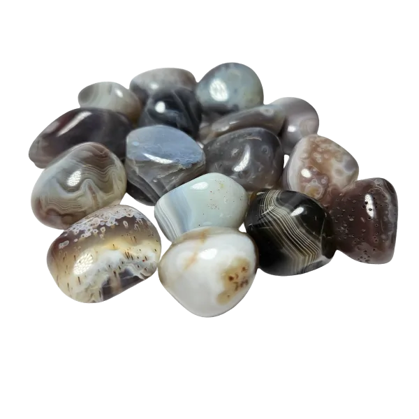 Pierre roulée Agate du Botswana 1 - Lithothérapie |Dans les Yeux de Gaïa