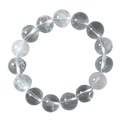Bracelet 14 mm en Cristal de roche | Dans les Yeux de Gaïa 1