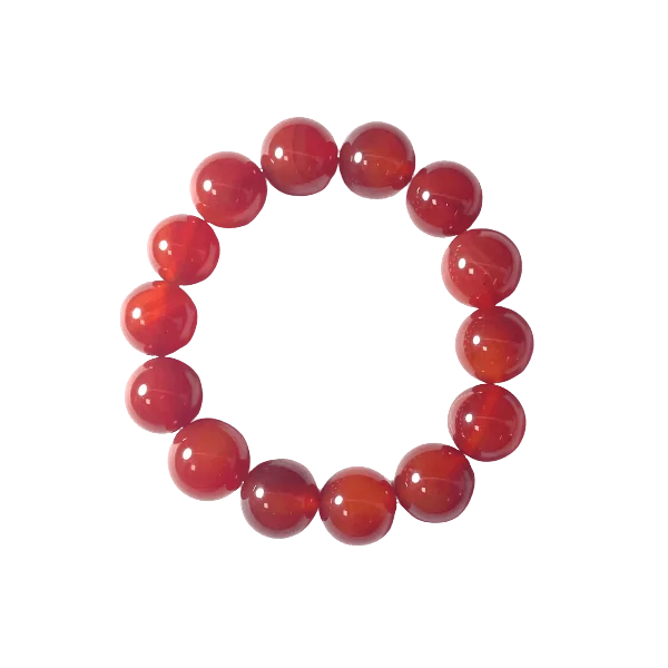 Bracelet en Cornaline 14mm | Dans les Yeux de Gaïa 1