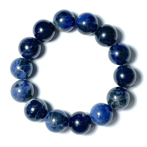 Bracelet en Sodalite 14mm | Dans les Yeux de Gaïa 1