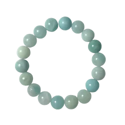Bracelet en Amazonite 10mm | Dans les Yeux Gaïa 1
