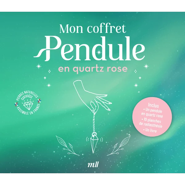 Mon coffret Pendule en quartz rose - coffret - couverture|Dans les yeux de Gaïa