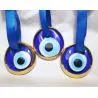 Nazar Boncuk - Oeil Bleu de Protection (Rond Doré). Face 5 | Amulettes, talismans | Dans les yeux de Gaïa