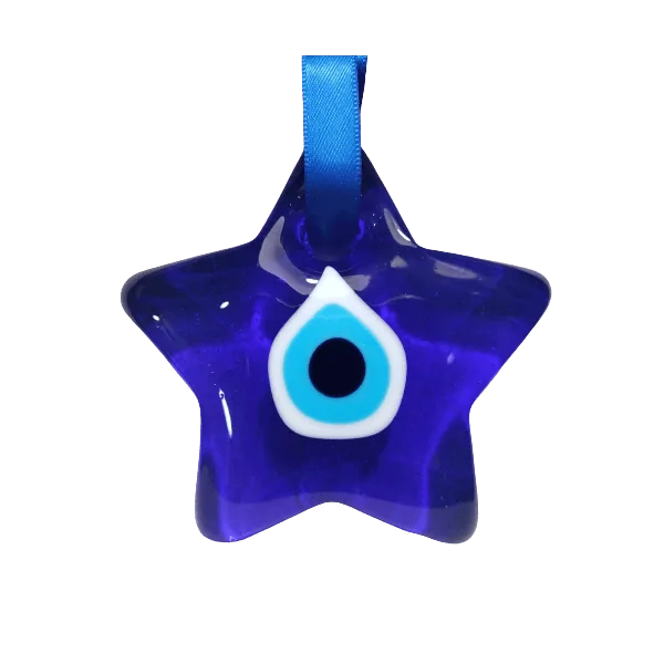 Nazar Boncuk - Oeil Bleu de Protection (Étoile) - Face 1 | Amulettes, talismans | Dans les yeux de Gaïa