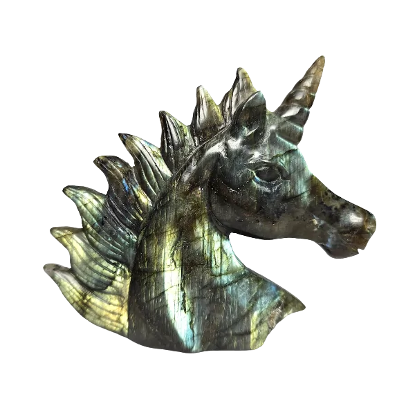 Licorne en Labradorite l Dans les Yeux de Gaïa 1